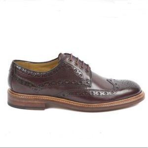 J. CREW Ludlow Leather Wing Tip Oxfords for Men in Cigar Brown
